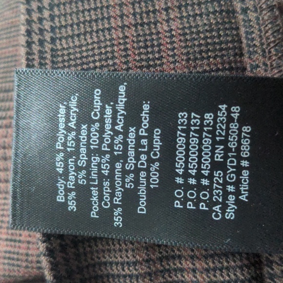 Aritzia Babaton Conan plaid pants - Picture 5 of 5